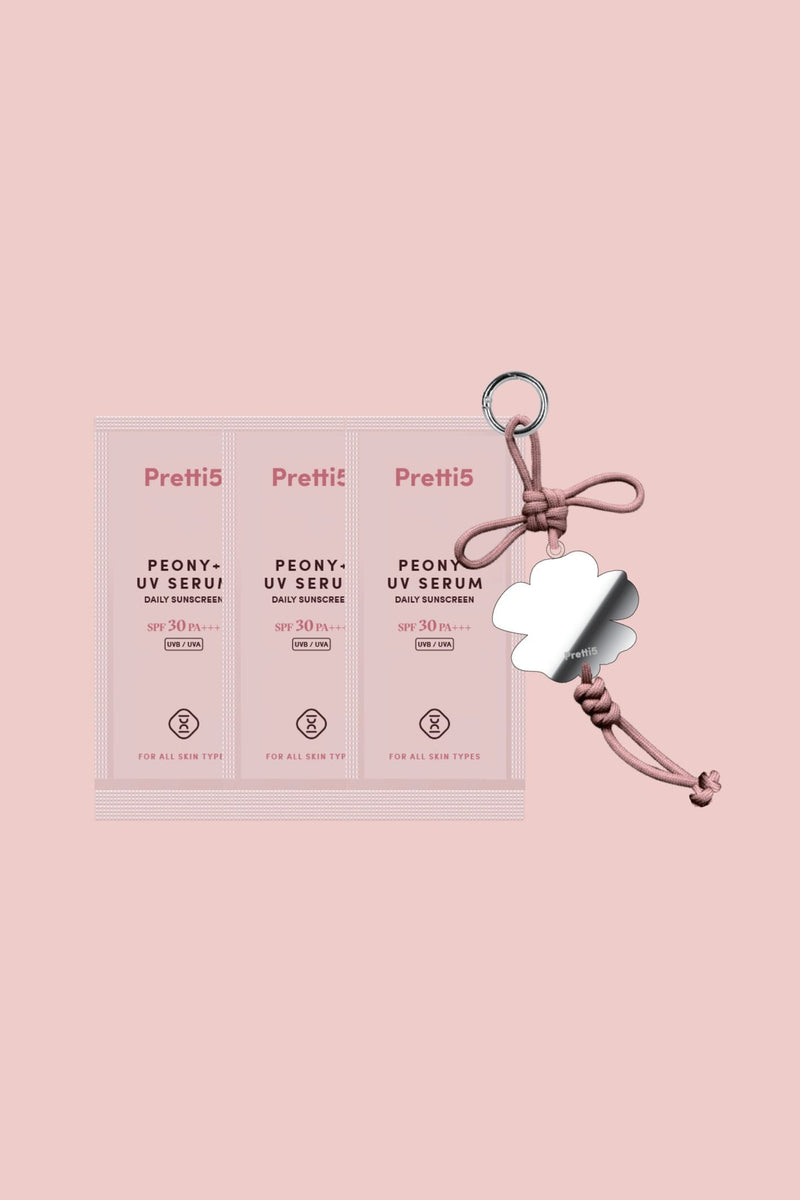 🎁 FREE SACHET - PEONY+ UV Serum - 3ml x 3 + FREE PRETTI5 BAG CHARM x 1 (100% off)