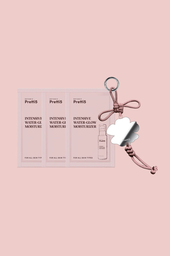 FREE SACHET - INTENSIVE WATER-GLOW MOISTURIZER 2ml x 3 + FREE PRETTI5 BAG CHARM x 1