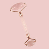 DE-PUFF! ROSE QUARTZ JADE ROLLER TOOL