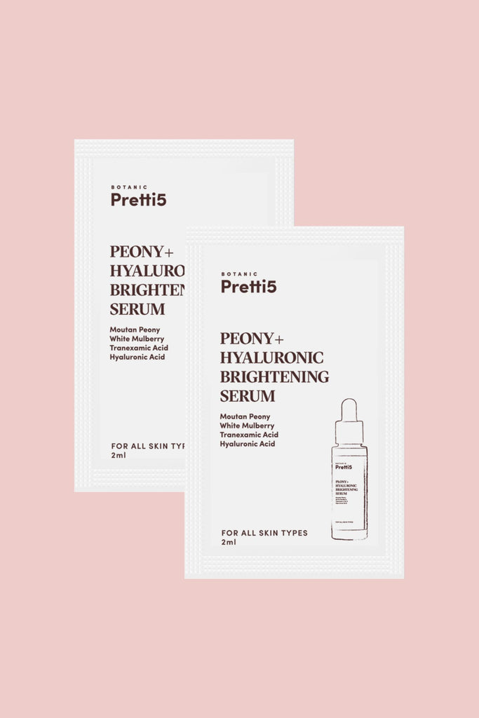 FREE SACHET - PEONY+ HYALURONIC BRIGHTENING SERUM - 2ml x 2