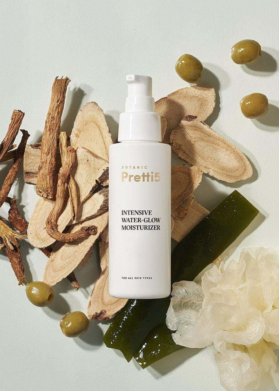 Intensive Water-Glow Moisturizer Ingredients - Pretti5 - TCM-Infused Clean Beauty For Natural Glow