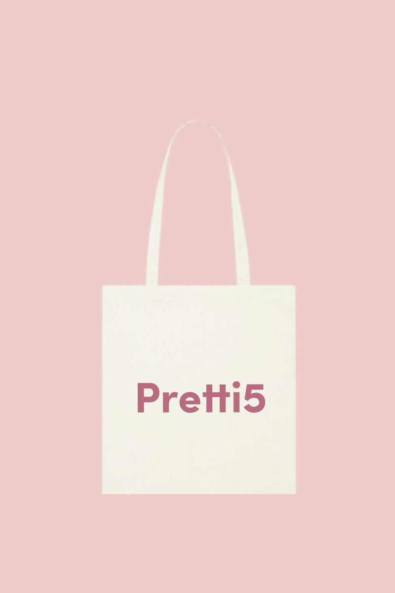 🎁 PRETTI5 LIMITED TOTEBAG (WHITE)