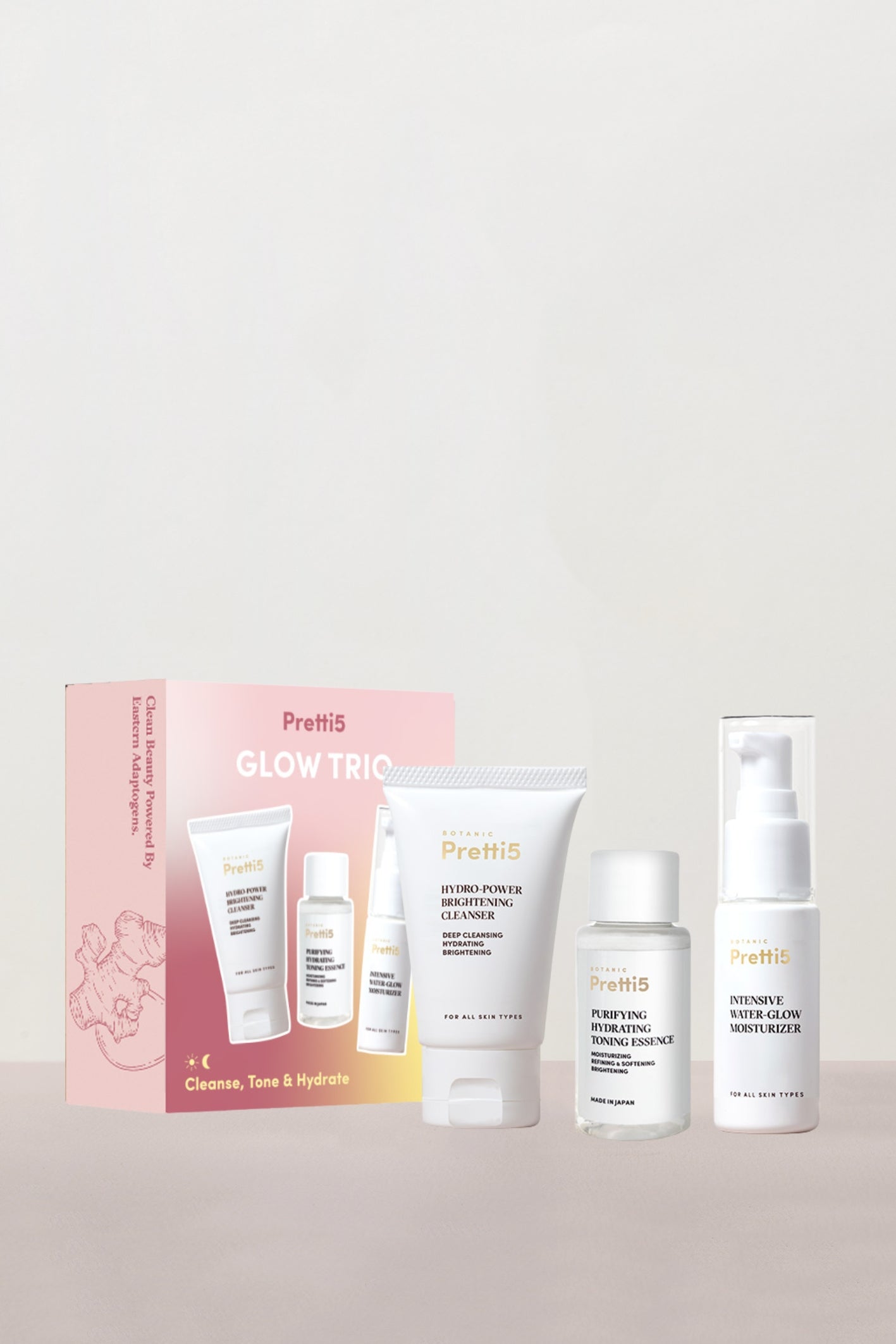 Mini Glow Trio - Pretti5 - TCM-Infused Clean Beauty For Natural Glow