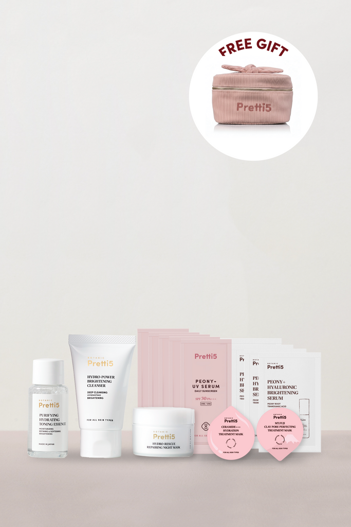 PRETTI5 TRAVEL GLOW ESSENTIALS