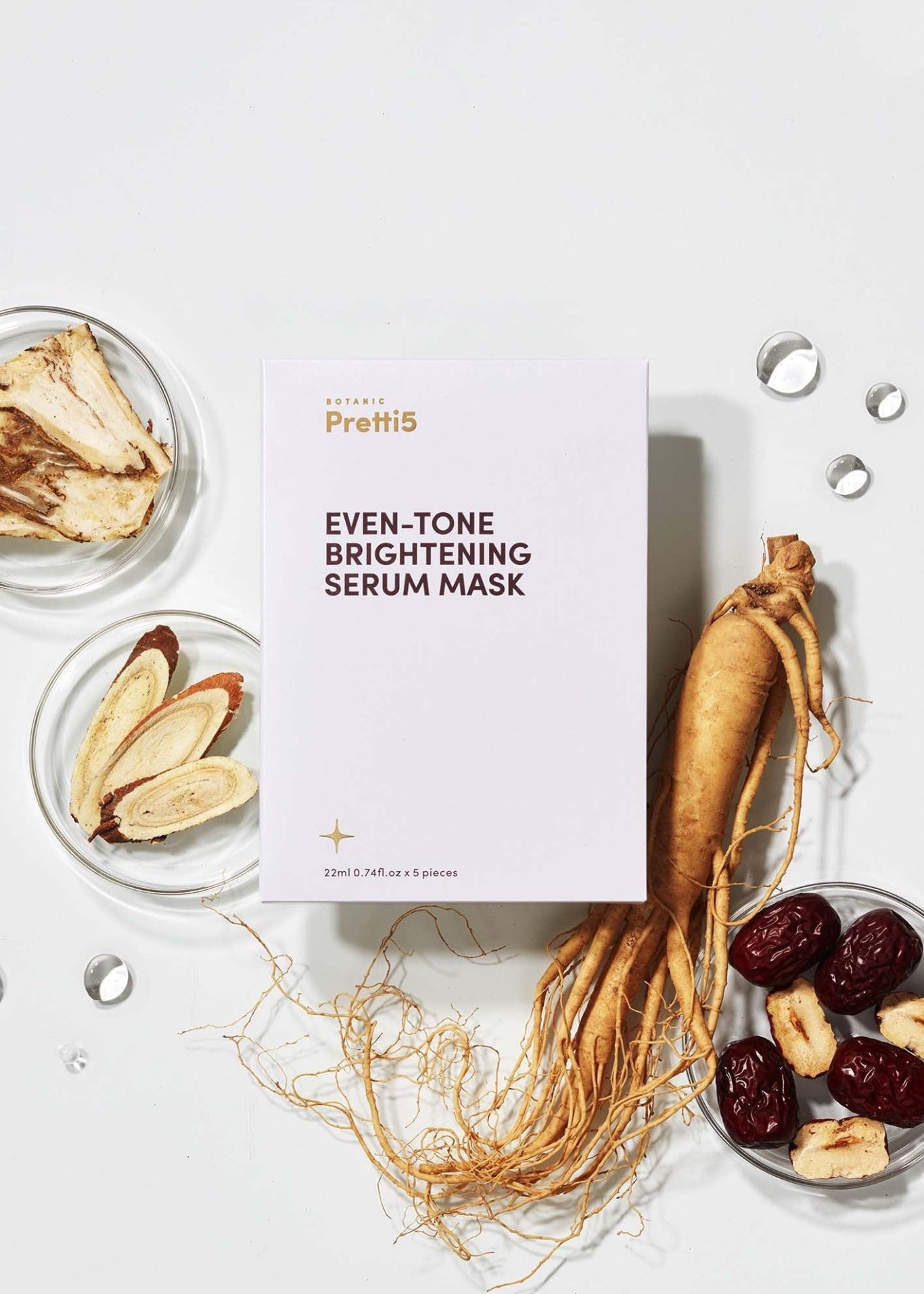 EVEN-TONE BRIGHTENING SERUM MASK - Pretti5 - TCM-Infused Clean Beauty For Natural Glow
