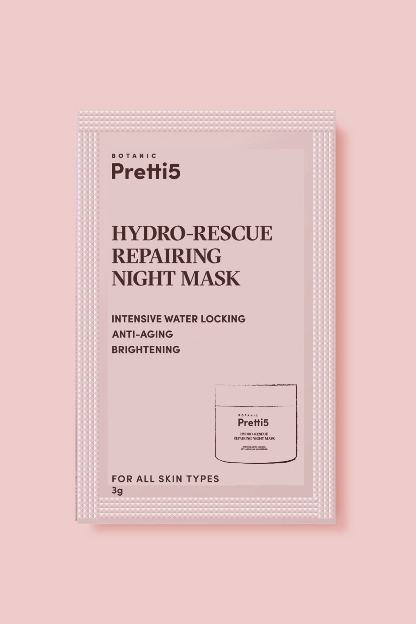 Night Mask Sachet (3g) - Pretti5 - TCM-Infused Clean Beauty For Natural Glow